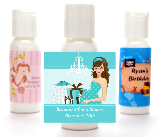  Modern Mommy Crib It's A Boy - Personalized Baby Shower Lotion Favors Black Hair A