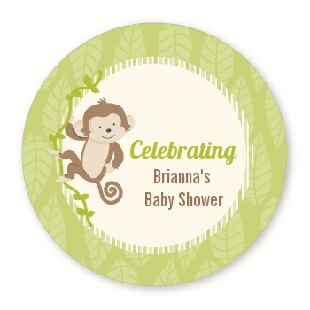  Monkey Neutral - Personalized Baby Shower Table Confetti 