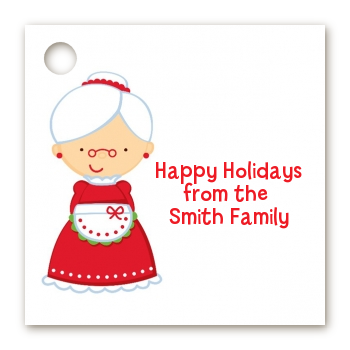 Mrs. Santa - Personalized Christmas Card Stock Favor Tags