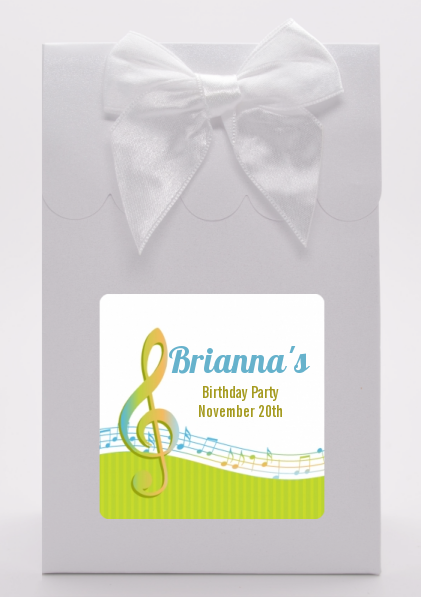 Musical Notes Colorful Birthday Party Goodie Bags