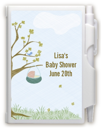 Nursery Rhyme - Rock a Bye Baby - Baby Shower Personalized Notebook Favor