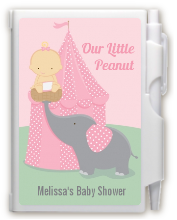 Our Little Peanut Girl - Baby Shower Personalized Notebook Favor