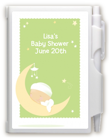 Over The Moon - Baby Shower Personalized Notebook Favor