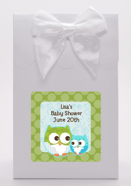 Owl - Look Whooo's Having A Boy - Baby Shower Goodie Bags