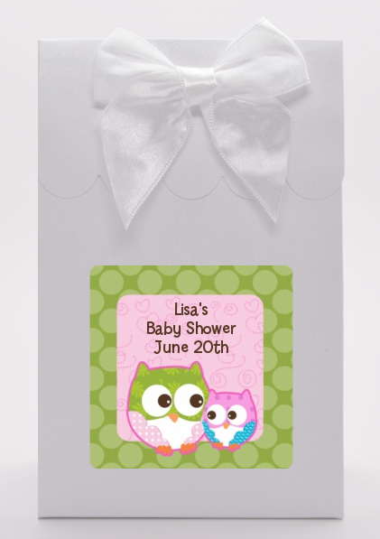 Owl - Look Whooo's Having A Girl - Baby Shower Goodie Bags