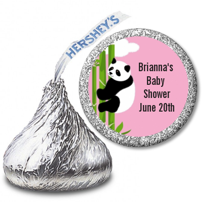  Panda - Hershey Kiss Baby Shower Sticker Labels Option 1