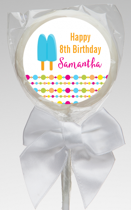  Popsicle Stick - Personalized Birthday Party Lollipop Favors Option 1