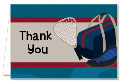 Racquetball - Birthday Party Thank You Cards