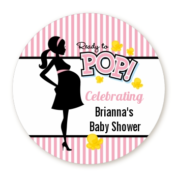  Ready To Pop Pink - Personalized Baby Shower Table Confetti 