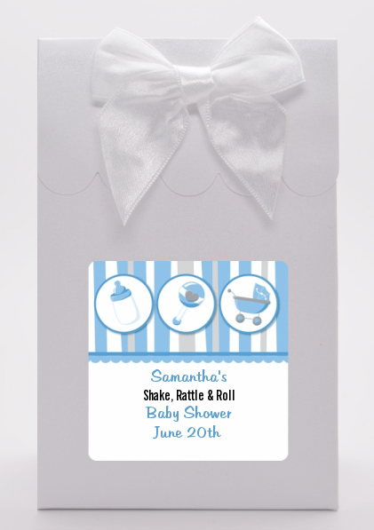 Shake, Rattle & Roll Blue - Baby Shower Goodie Bags