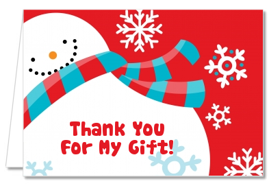 Snowman Fun - Christmas Thank You Cards