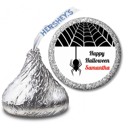 Spider - Hershey Kiss Halloween Sticker Labels