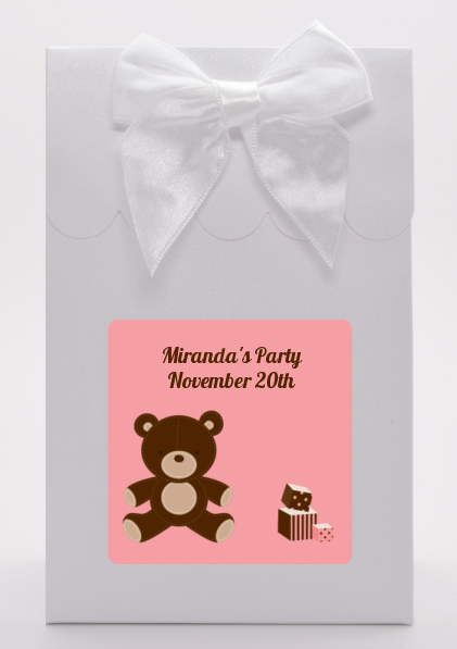 Teddy Bear Pink - Baby Shower Goodie Bags