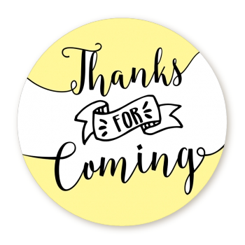 THANK YOU FOR COMING HAPPY BIRTHDAY LABELS PERSONALIZED STICKERS