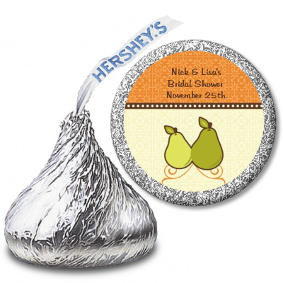 The Perfect Pair - Hershey Kiss Bridal Shower Sticker Labels
