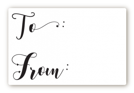  To and From Gift Tags - Christmas Landscape Sticker/Labels Option 1