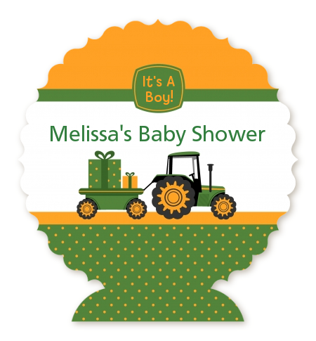 tractor baby shower decorations