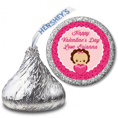  Valentine Animals - Hershey Kiss Valentines Day Sticker Labels Option 1