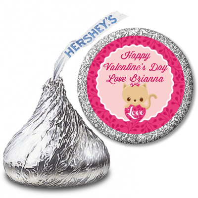  Valentine Animals - Hershey Kiss Valentines Day Sticker Labels Option 1