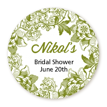  Winery - Round Personalized Bridal Shower Sticker Labels 