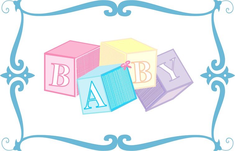 baby block letters clipart - photo #46