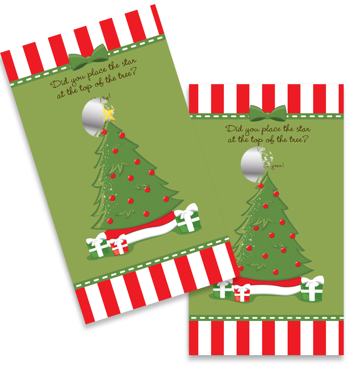 Christmas Tree Christmas Scratch Off Game Pack