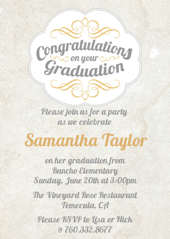 Con-Grad-ulations - Graduation Party Invitations