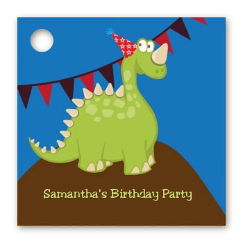 Dinosaur - Personalized Birthday Party Card Stock Favor Tags