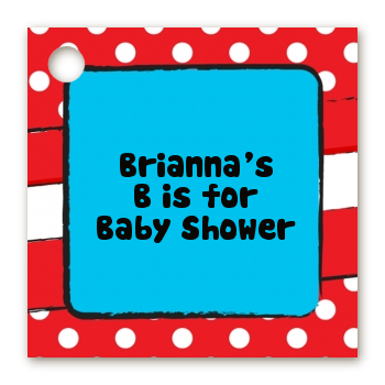 Dr. Seuss Inspired - Personalized Baby Shower Card Stock Favor Tags