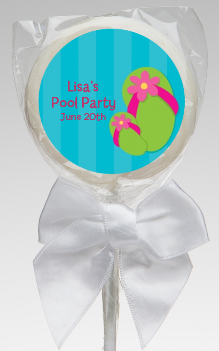 pool party flip flops