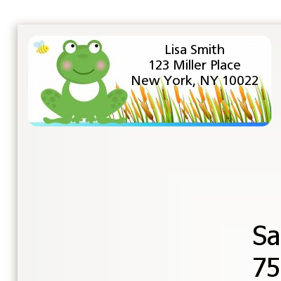 Froggy - Baby Shower Return Address Labels