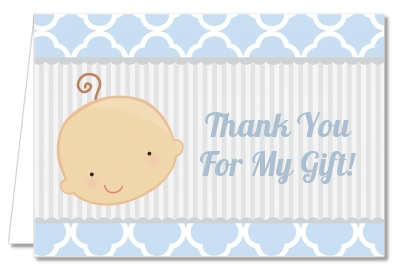 Gender Reveal - Boy - Baby Shower Thank You Cards