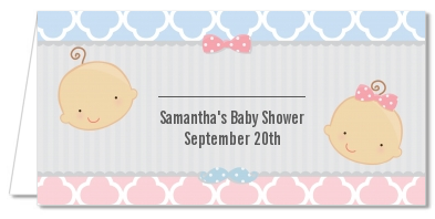 Gender Reveal - Personalized Baby Shower Place Cards