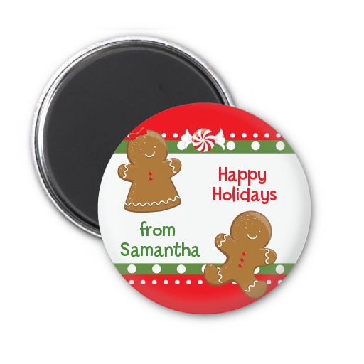 gingerbread personalized christmas magnet favors gingerbread personalized christmas magnet favors