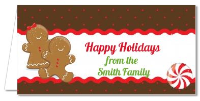 Gingerbread - Personalized Christmas Place Cards