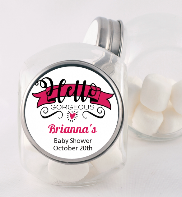 Hello Baby Shower Candy Jars Candles & Favors
