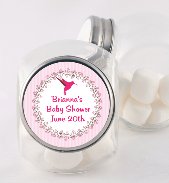 Hummingbird Baby Shower Candy Jars Candles & Favors
