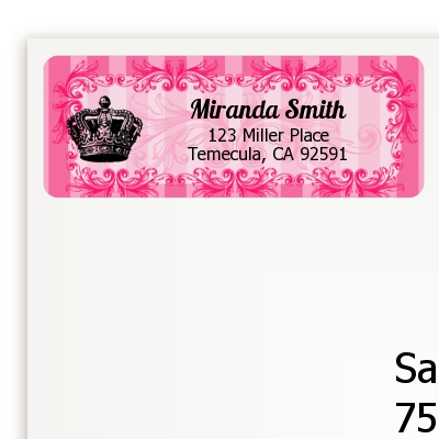 Juicy Couture Inspired - Birthday Party Return Address Labels