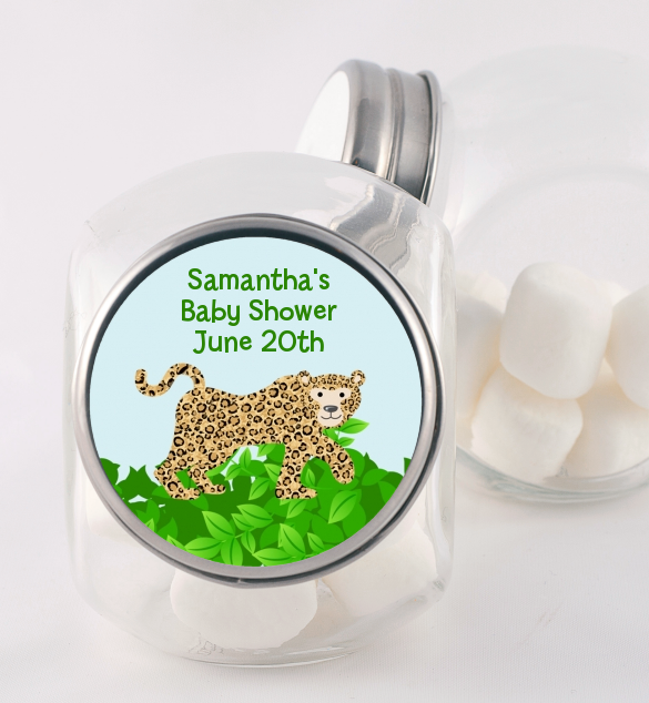 Leopard Baby Shower Candy Jars Candles & Favors