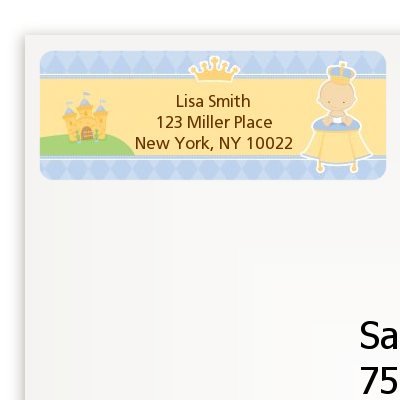 Little Prince - Baby Shower Return Address Labels