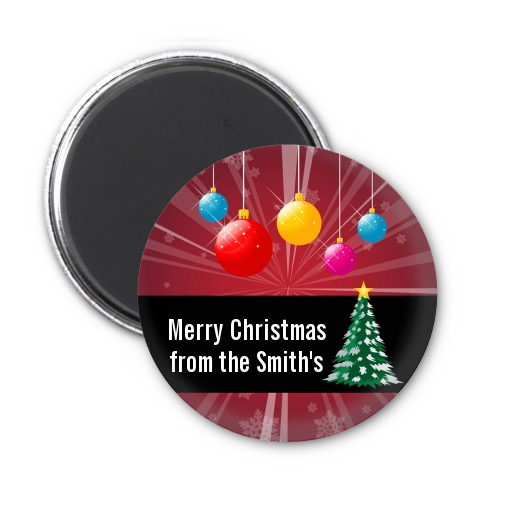 merry and bright personalized christmas magnet favors merry and bright personalized christmas magnet favors