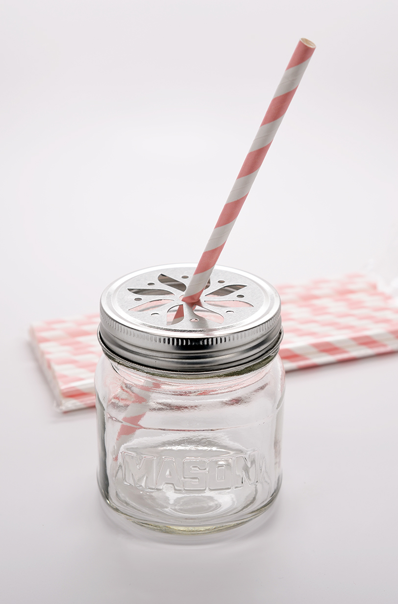  Pink Stripe - Baby Shower Decorative Paper Straws 