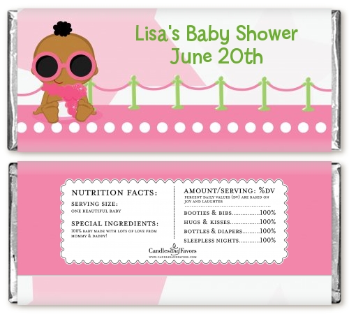 personalized candy wrappers for baby shower
