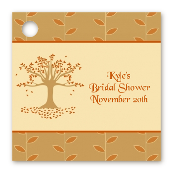 Autumn Tree - Personalized Bridal Shower Card Stock Favor Tags