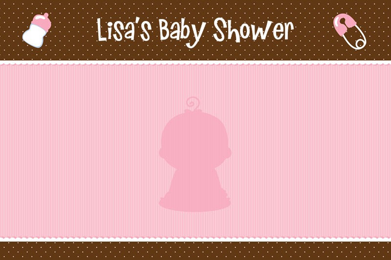 Baby Girl Caucasian Baby Shower Place Mats Baby Girl Caucasian Place Mats