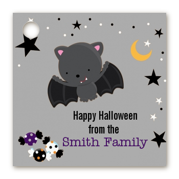 Bat - Personalized Halloween Card Stock Favor Tags
