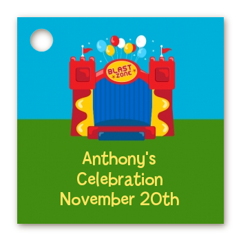 Bounce House - Personalized Birthday Party Card Stock Favor Tags