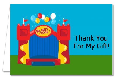 Bounce House - Birthday Party Thank You Cards