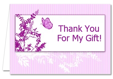 Butterfly - Baby Shower Thank You Cards