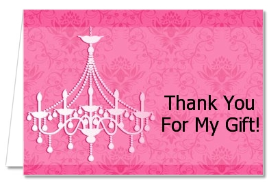 Chandelier - Bridal Shower Thank You Cards